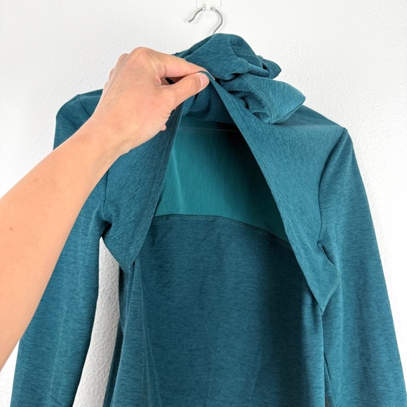 Beyond Yoga Spacedye High Energy Hoodie Hooded Jacket Large Lunar Teal - Picture 7 of 14